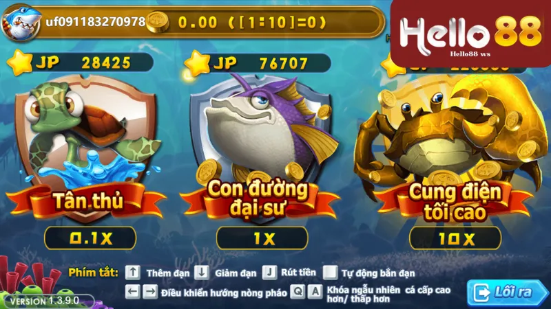 BG Fishing Master Hello88 - Giải Trí Thú Vị Với Chơi Bắn Cá 2 Cách chơi đơn giản nhưng gây nghiện