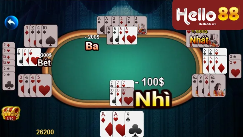 Phỏm Tá Lả Hello88 - Hướng Dẫn Cách Chơi Phỏm Tá Lả Hello88 2 Luật chơi phỏm tá lả trên Hello88